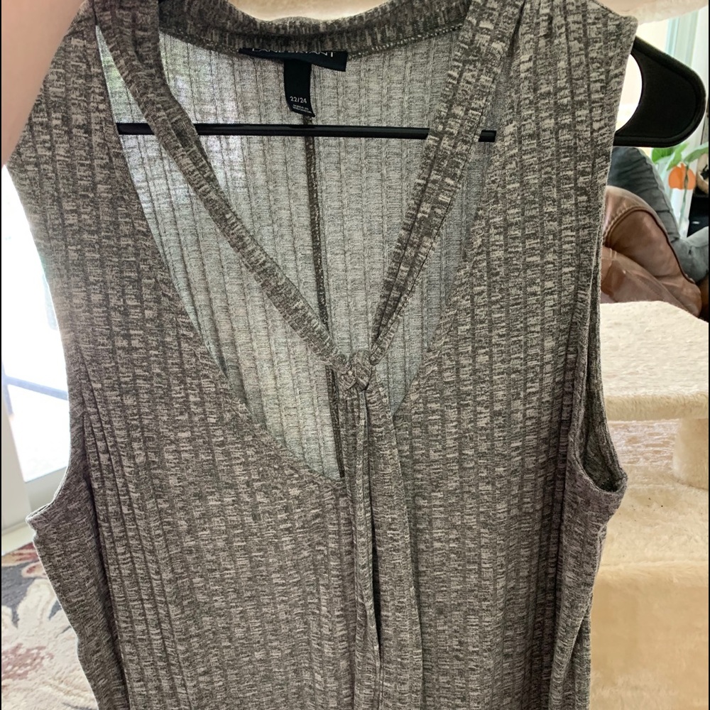 SOLD Lane Bryant sleeveless top with necktie